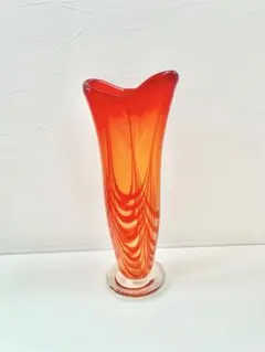 ● Reuven Glass ルーベングラス カナダ ヴィンテージ ガラス花瓶 ○ Reuven Glass ルーベングラス カナダ ヴィンテージ ガラス花瓶