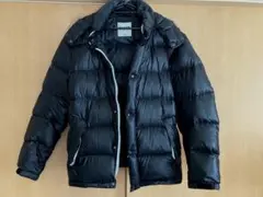 CAMP7 ブラック ダウンジャケット XL フード付き　ライトオン