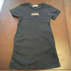 X-girl 黒の半袖ワンピース 110センチ