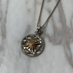 SAAD ネックレス 太陽神 たたき コイン silver925 ボールチェーン