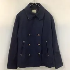 Ungrid アングリッド ダブルブレスト ピーコート ネイビー