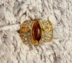 Christian Dior CDロゴ ラインストーン イヤリングのサムネイル