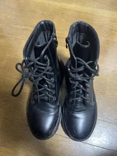 ブラック厚底ジッパーブーツ　FIG&VIPER