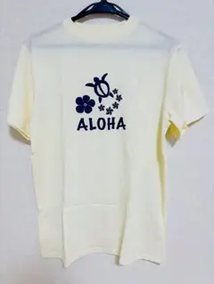 【未使用品】アロハTシャツ/ホヌ/黄色