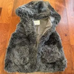 ZARA KIDS ファーアウター グレー