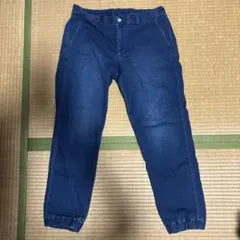 ネイビー カジュアルデニムパンツ