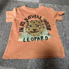 H&M キッズ Tシャツ レオパード スパンコール 98cm