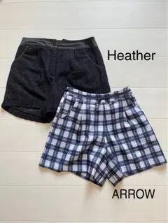 美品【２枚セット】ショートパンツ キュロットのサムネイル