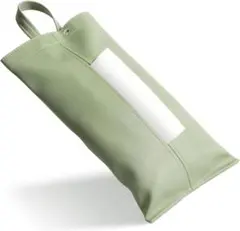 ティッシュケース 吊り下げ 防水 ティッシュカバー 壁掛け収納 グリーン