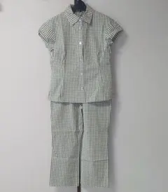 MULTI MIX　オンワード樫山　シャツ＆パンツセットアップ　M　ストレッチ