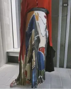 【新品タグ付】Ameri VINTAGE MY DEAR シアープリーツスカート