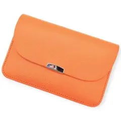 【美品】DIGAWEL GARSON PURSE CALF ORANGEのサムネイル