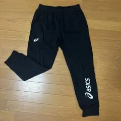 アシックス　スウェット　S 160 黒　パンツ
