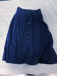【ZARA】スカート　ネイビー