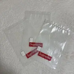 Supremeボックスロゴ入り透明袋 3枚セット