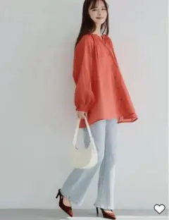 美品 完売品 S cocaコカ ビッグガーゼシャツ ブラウス