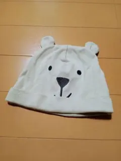 GAP クマの顔が可愛いベビー帽子 44cm 3-6ヶ月 ベージュ コットン素材