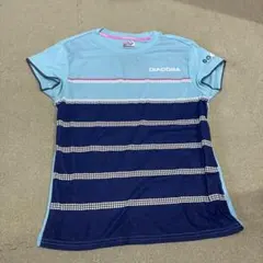 DIADORA レディース Tシャツ ライトブルー Lサイズのサムネイル