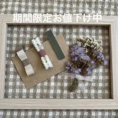 ハンドメイド　ベビーヘアクリップ　3点セット