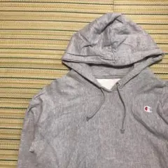 【Champion】パーカー プルオーバー グレー リバースウィーブ