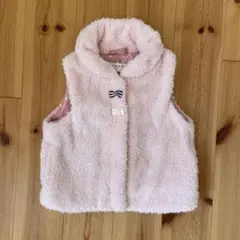 【110cm】サンカンシオンピンクのかわいいボアベスト♡