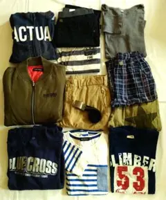 男の子150-160おまとめ12点　AZUL.ユニクロ.BLUECROSS