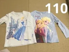 Disney 長袖カットソー 2枚セット 110cmロンT