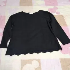 earth　music＆ecology長袖 トップス ブラック　フリーサイズ