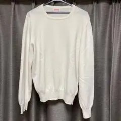 Supreme メッシュ編みニット Lサイズ ホワイト - メルカリ