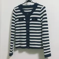 訳あり！ファビュラスアンジェラ ボーダーのニットアウター