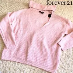 【新品】forever21 ネック Vライン ニットトップス