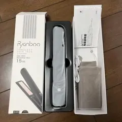 新品未使用 Ryanboo コードレスヘアアイロン USB充電式ブラック15mm