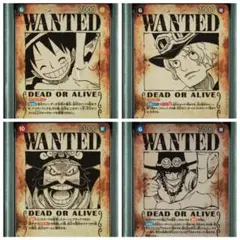 ワンピースカード　受け継がれる意志　SP 手配書 PSA10 4連番