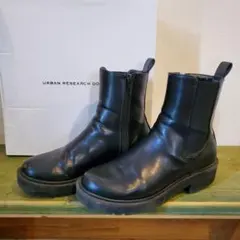 URBAN RESEARCH DOORS サイドゴアブーツ ブラック