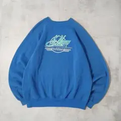 90s USA製　Hanes　スウェット　両面プリント　ラグランスリーブ　メンズ