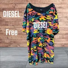 DIESEL ディーゼル 総柄　カモフラ　Tシャツ　半袖