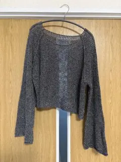 DISCOAT ニット長袖トップス グレー系