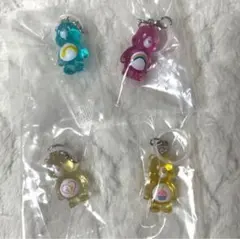 ケアベア めじるしアクセサリー クリアマスコットチャーム　ガチャ