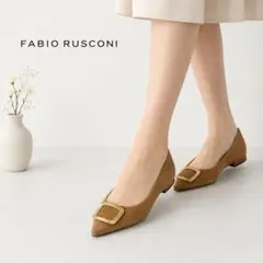 T364 26cm ファビオルスコーニ イタリア ゴールド パンプス レディースのサムネイル