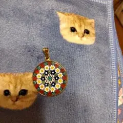 【値下げ】ヴェネチアンガラスの円形ペンダント