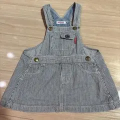 ミキハウス ストライプ ジャンパースカート M