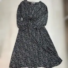 花柄長袖ワンピース Fサイズ レトロガール