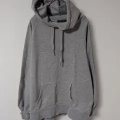 INGNI【М】長袖　パーカー　フード付き　前ポケット　無地　グレー