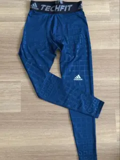 ★未使用訳ありお値下げ【adidas】TECHFIT 青 タイツM