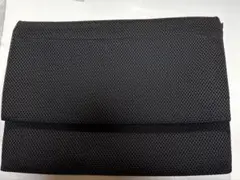 無印　ポリエステルメッシュＰＣカバー　ポケット付１３型用　黒