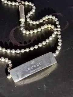 GUCCI シルバープレートボールチェーン　ブレスレットSILVER925訳あり