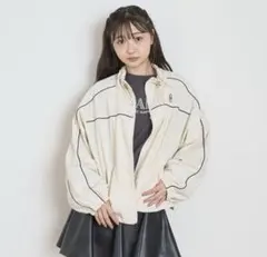 新品　ラブトキシック【撥水】パイピングナイロンブルゾン アウター　ジャケット