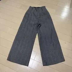 【SLY】ヘリンボーンワイドパンツ　0 ハイウエスト