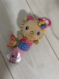 【新品未開封】CRASH HELLO KITTY 根付け ブルー 2009年 ハローキティ 豆巾着 7（1980）（ハローキティ50周年