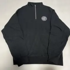 HUF ブラック ジップアップ トレーナー L